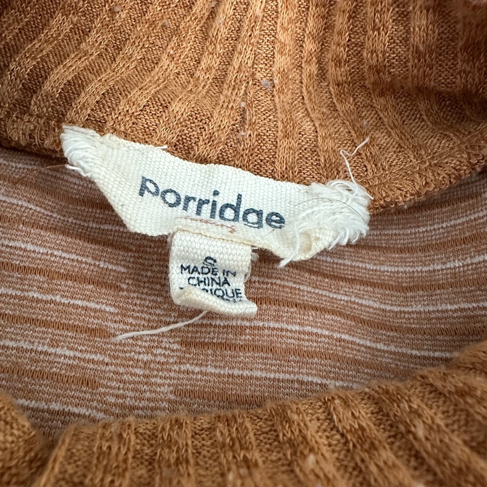 Anthropologie Porridge Cozy Mock Turtleneck Sweater in *TAN*, Small - Picture 3 of 4